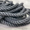 Cordage Noir 3 torons 12 mm