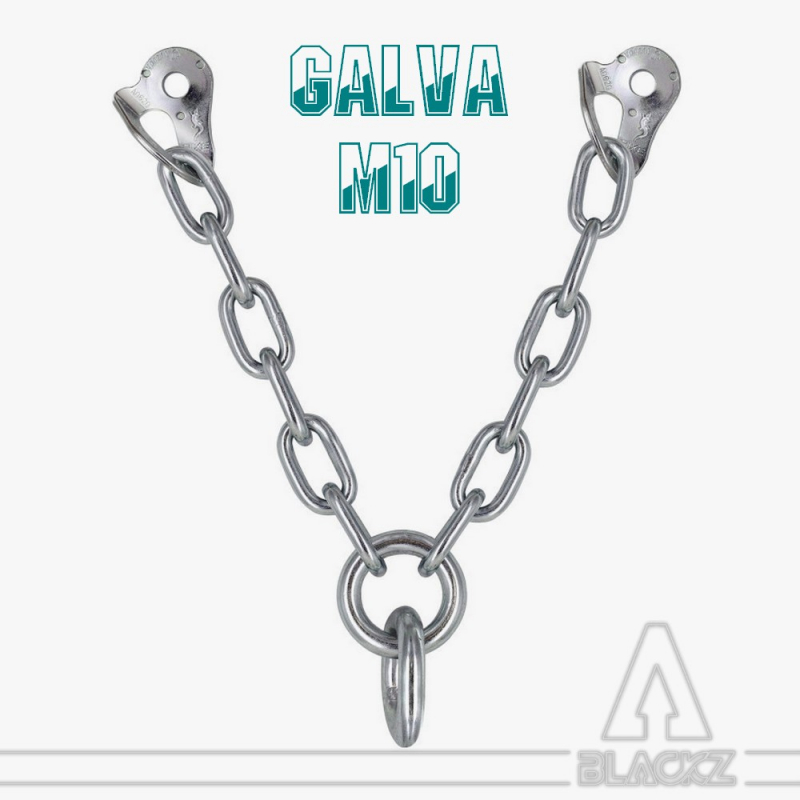 V chain belay PLATE 10mm Galva steel