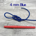 Elastique Polyester 4 mm Bleu