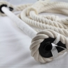 *Trapèze fixe coton écru sur-mesure - larg. 50cm - long. 1.75m