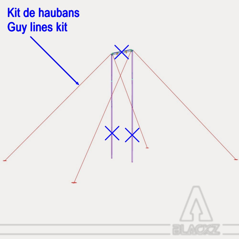 Portique Acrobatique - KIT de haubans