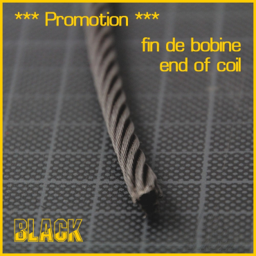  Câble acier noir 8mm - Longueur 3.06m 