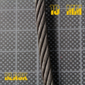 Cable acier noir par peinture - 10 mm