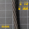 Spool of Black wire rope
