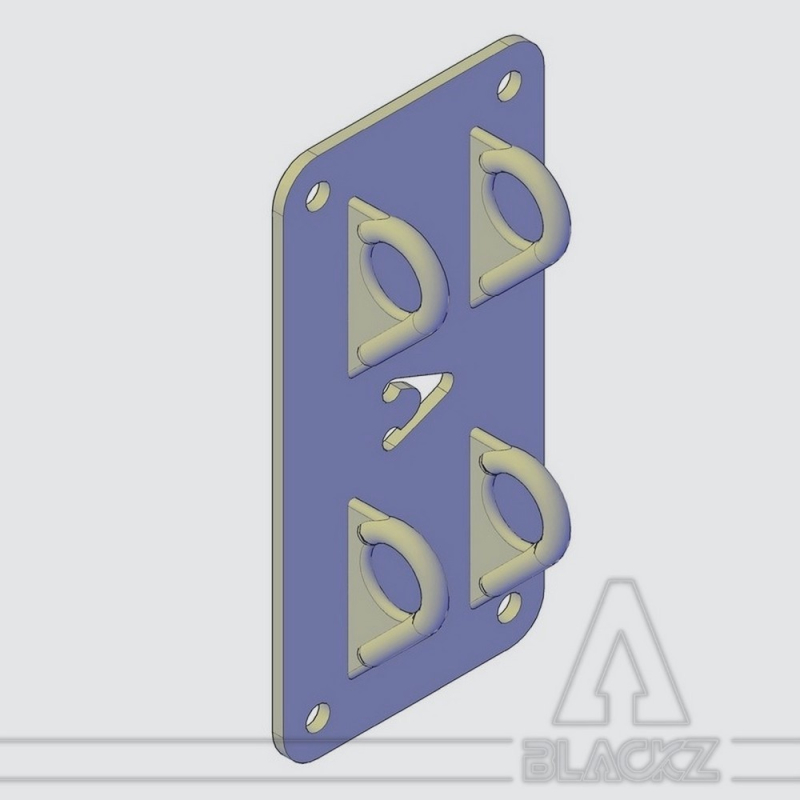Vertical 4 Rings anchor plates 2/3