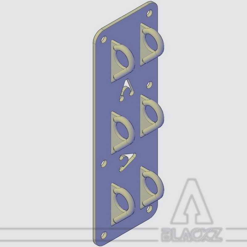 Vertical 6 Rings anchor plates 3/3