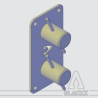 Vertical cleats anchor plates 2/3