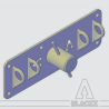 Horizontal 4 Rings and 1 cleat anchor plates 3/3