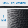 Black Polyester Braid 5mm