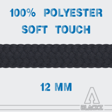 *** 12mm diameter Soft Black - Special length ***