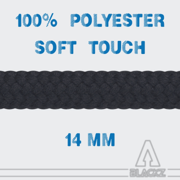 *** 14mm diameter Soft Black - Special length ***