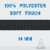 *** 14mm diameter Soft Black - Special length ***