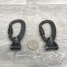 XSRE Swivel Matt Grey 16mm Yoke Carabiner Lock