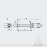keeper pin axis 6-35 type 1