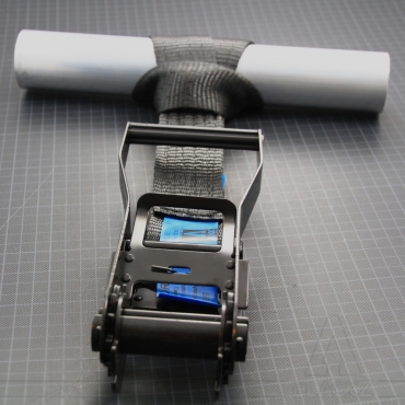 *** Black Ratchet Strap 50 mm tie-down + 1m length strap ***