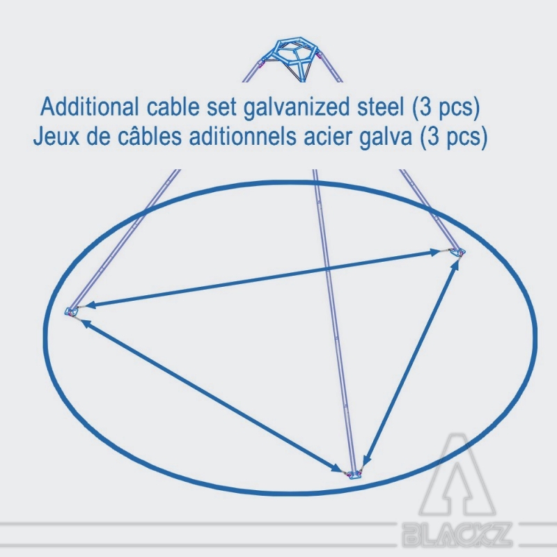 Jeu de câbles Galva TRIPOD MK3
