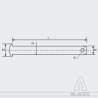 Axe Goupille pour pied de TRIPOD