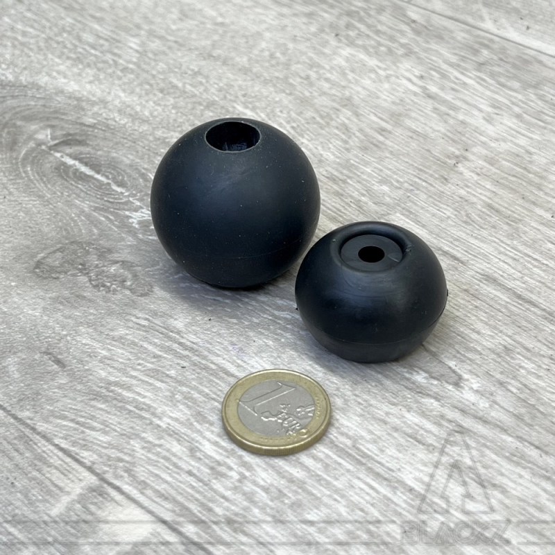 Boule d'arrêt Noire - Caoutchouc