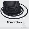 *** Elastique Polyester noir 12 mm - Longueur 2,8m ***