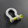 Bow Shackle 1 t yellow pin